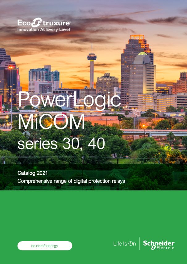Schneider Electric Protection Relay. PowerLogic MiCOM Catalogue