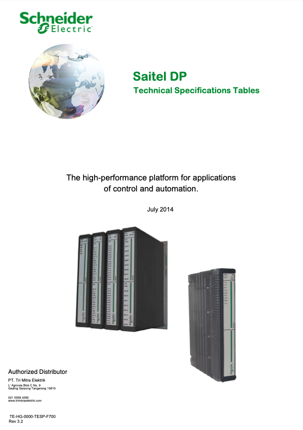 Schneider Electric RTU Saitel DP Catalogue